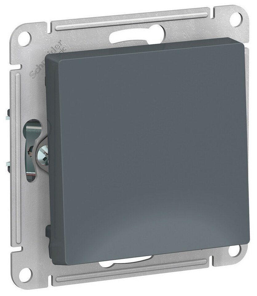 AtlasDesign ATN001051 Выключатель двухклавишный (10 А, под рамку, скрытая установка, карбон) Schneider Electric - фото №15