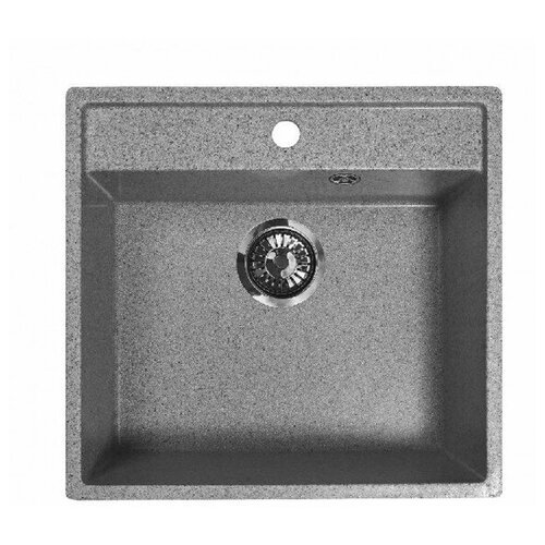 Врезная кухонная мойка 52 см, GRANMILL 038 темно-серая