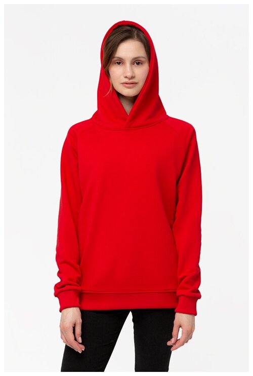 Магазин Толстовок HOODIE REGLAN RED Loop Diagonal 300gr woman, Размер Unisex 48 / M Unisex