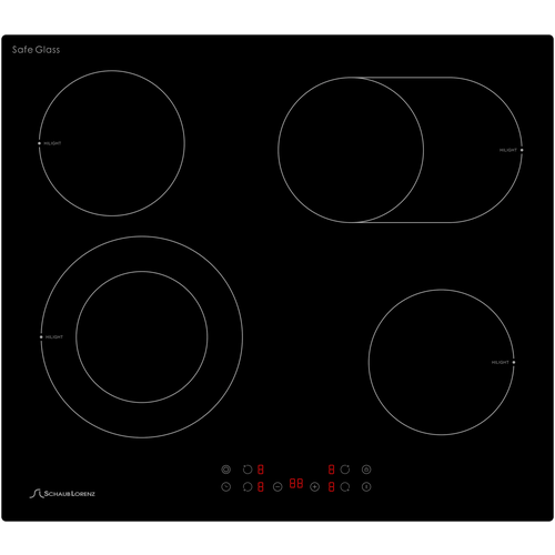 Варочная панель встраиваемая электрическая Schaub Lorenz SLK СY 62 T5, 60см, чёрный, стеклокерамика
