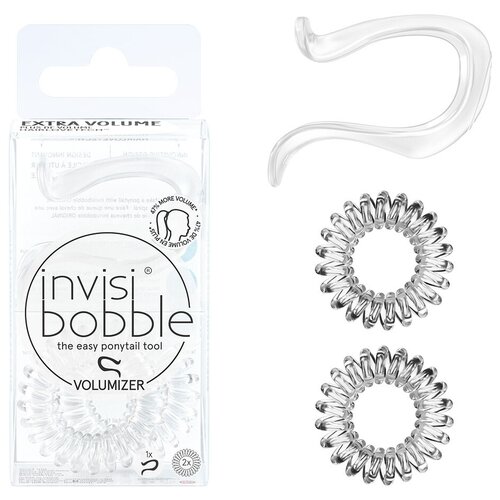 Набор аксессуаров для объемной прически invisibobble VOLUMIZER Crystal Clear