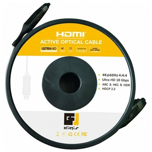 Гибридный активный HDMI кабель Digis DSM-CH7-AOC 7.0m гибридный активный оптический hdmi кабель digis dsm ch15 8k aoc 15 0m