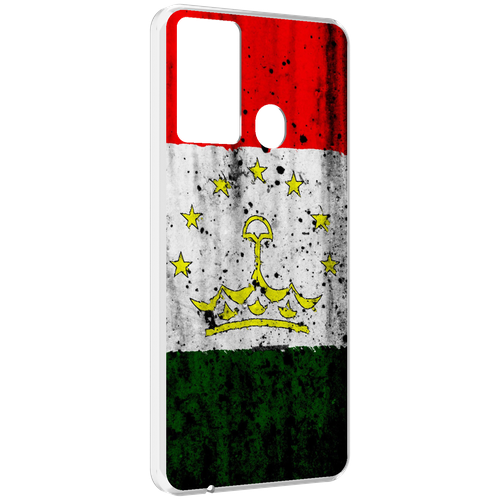 Чехол MyPads герб флаг таджикистан для ITEL P37 / ITEL Vision 2S задняя-панель-накладка-бампер