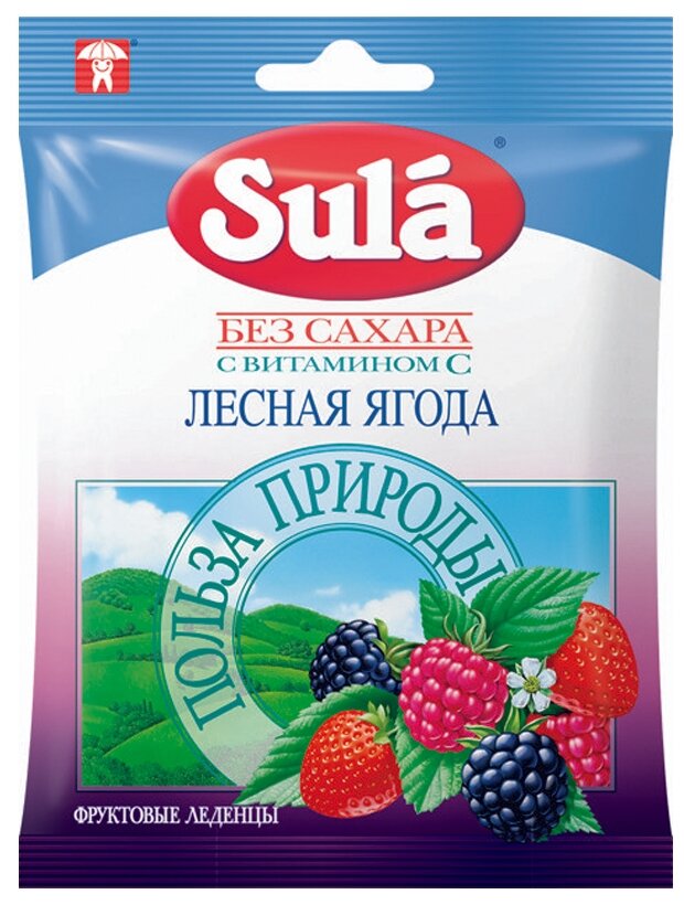 Леденцы Sula Лесная ягода, 60 г