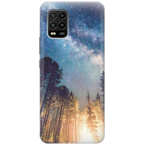 фото Cиликоновый чехол на xiaomi mi 10 lite / сяоми ми 10 лайт с принтом "млечный путь" gosso