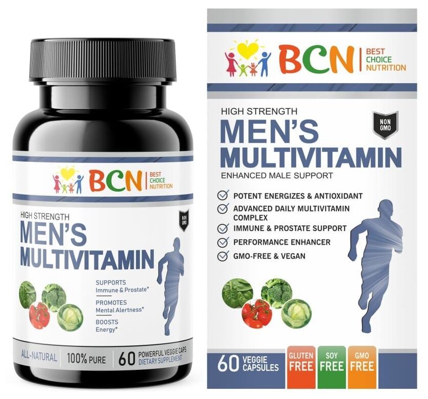 Капсулы BCN Men"s Multivitamin, 60 шт.