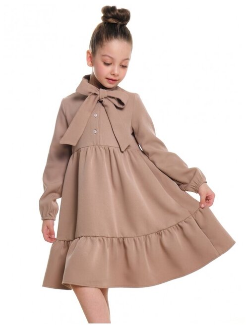 Платье Mini Maxi, размер 104, коричневый