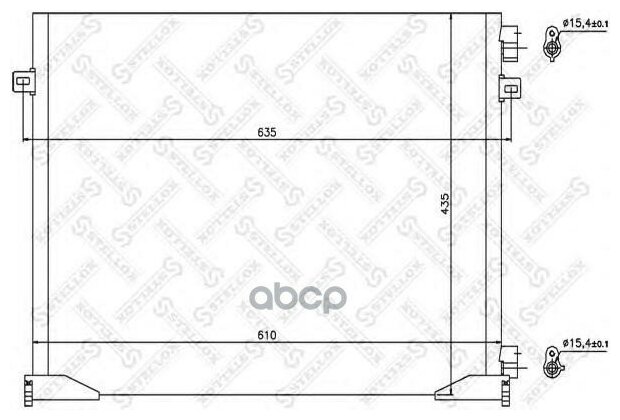 STELLOX 10-45635-SX 10-45635-SX_радиатор кондиционера!\ Renault Trafic VI 2.0i 16V 06>