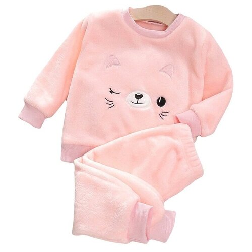 фото Костюм детский тёплый весна на прогулку, одежда для дома, пижама для сна, для девочки и мальчика, размер от 1 года до 4 лет kidsgold