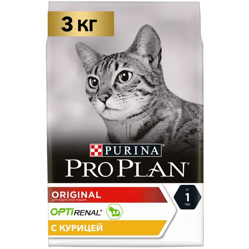 Корм для взрослых кошек PRO PLAN Purina сухой , курица 400гр