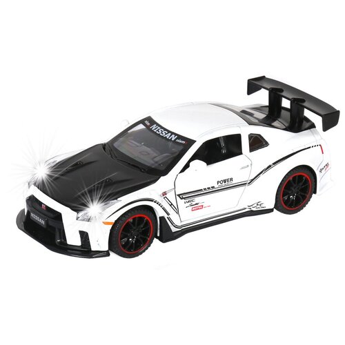 Модель машины Nissan GTR R35 1:32 свет, звук, инерция ниссан скайлайн гтр nissan skyline gtr r35 21 см 1 24 металл инерция открываются двери капот и багажник свет и звук