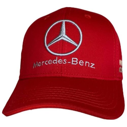 Бейсболка Mercedes-Benz Бейсболка Мерседес Кепка Mersedes, размер 55-58, красный