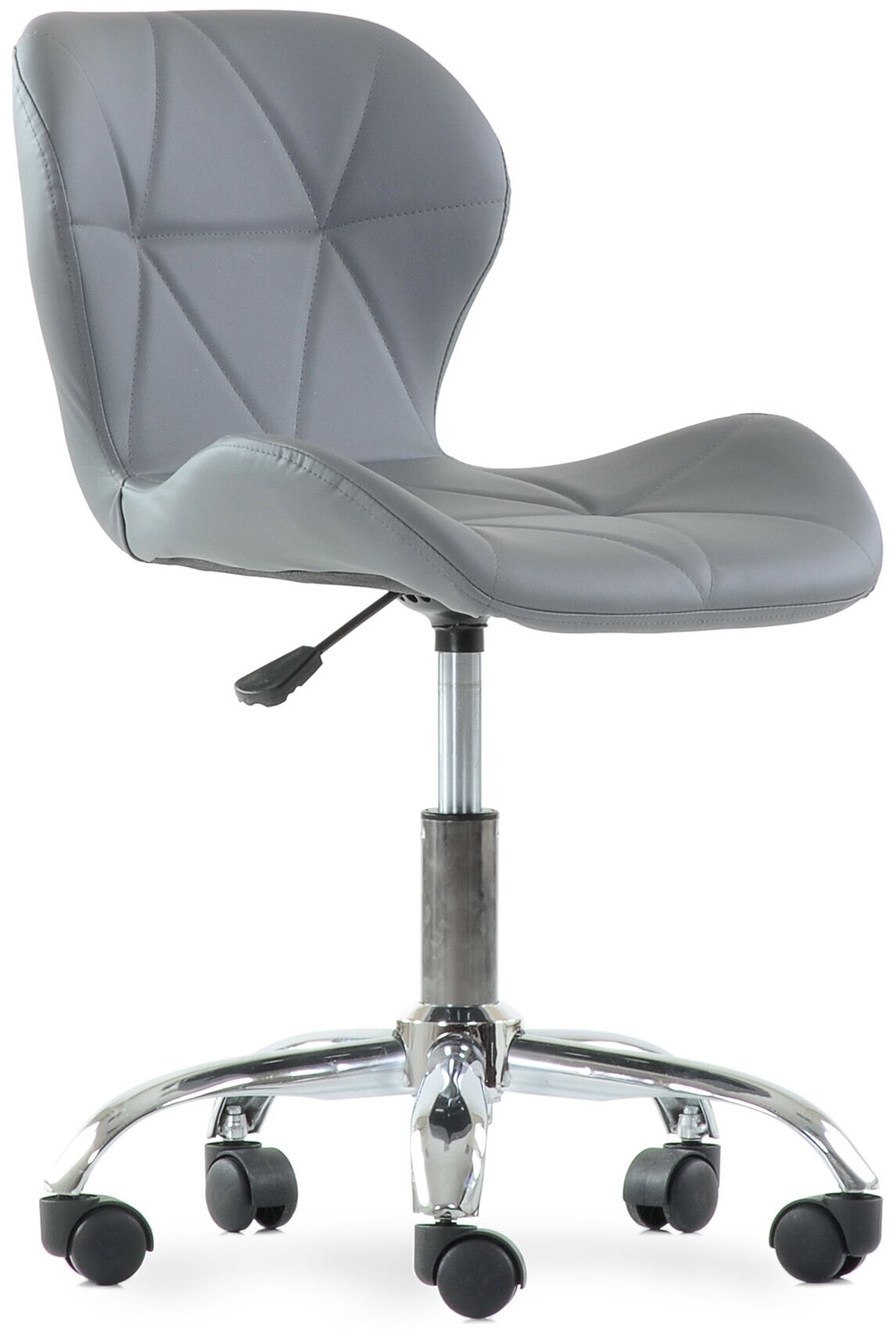 фото Стул Barneo N-142 Perfecto Roll экокожа серая PU стул мастера на колесах