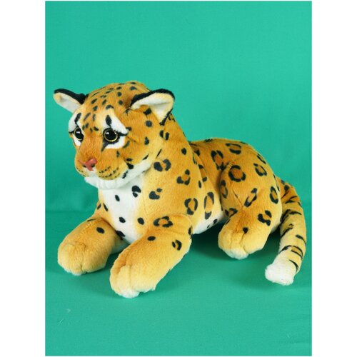 Мягкая игрушка Леопард реалистичный 35 см. мягкая игрушка леопард с детенышем реалистичный 96 см