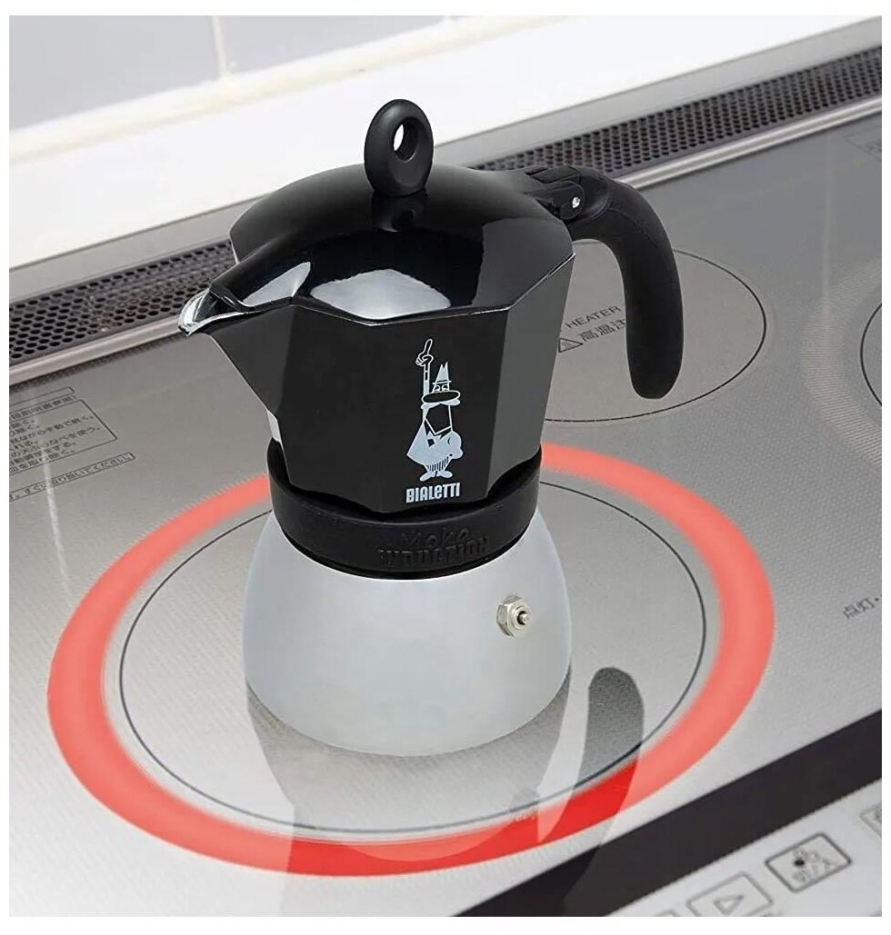 Кофеварка гейзерная Bialetti Moka Induction Red на 6 чашек - фото №7