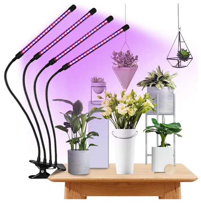 Фитолампа лампа для выращивания растений и рассады светодиодная RESULTIV фитосветильник светильник настольный на прищепке, гибкий с пультом и таймером - фотография № 5