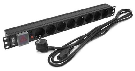 Блок розеток Lanmaster TWT-PDU19-10A8P-3.0