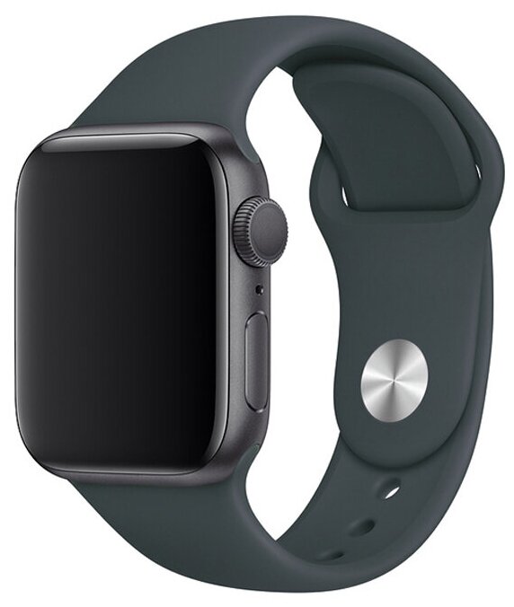 Ремешок для Apple Watch 42/44/45/49 mm силиконовый, цвета дымчатой сосны