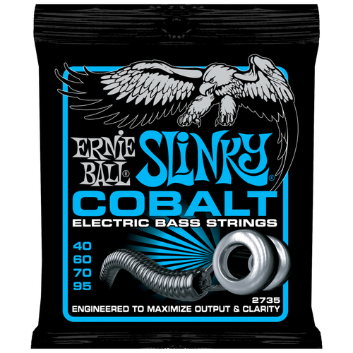 Ernie Ball 2735 Струны для бас-гитары Cobalt Bass Extra Slinky струны для бас гитары ernie ball 2734 cobalt slinky super 45 100