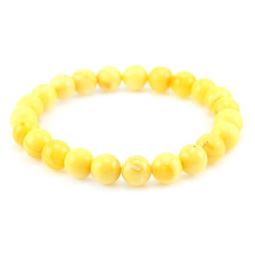 фото Amberholl янтарный браслет «шар нежно-медовый»