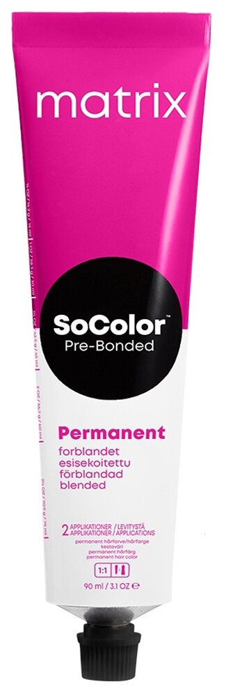 Matrix Краска для волос SoColor Pre-Bonded 10AV Очень-очень светлый блондин пепельно-перламутровый 90 мл.