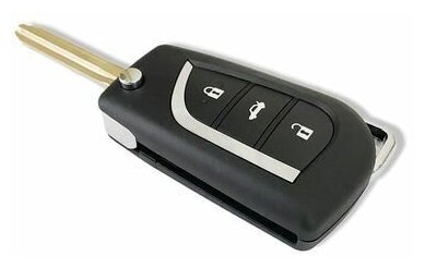 Корпус на штатный ключ (Т0012) TOYOTA выкидной 3 кнопки