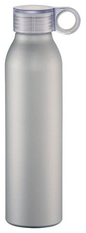 Спортивная алюминиевая бутылка "Grom" на 650 мл, цвет серебристый