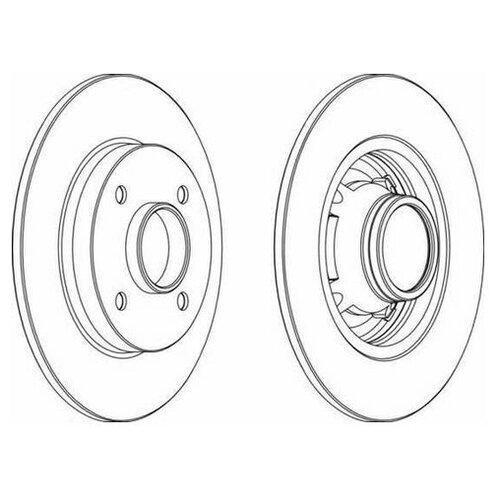 Тормозной диск Ferodo DDF1564C-1 для Citroen C3 Picasso, C4 I; Peugeot 307