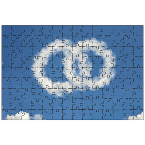 фото Магнитный пазл 27x18см."облака колец, облака, кольца" на холодильник lotsprints