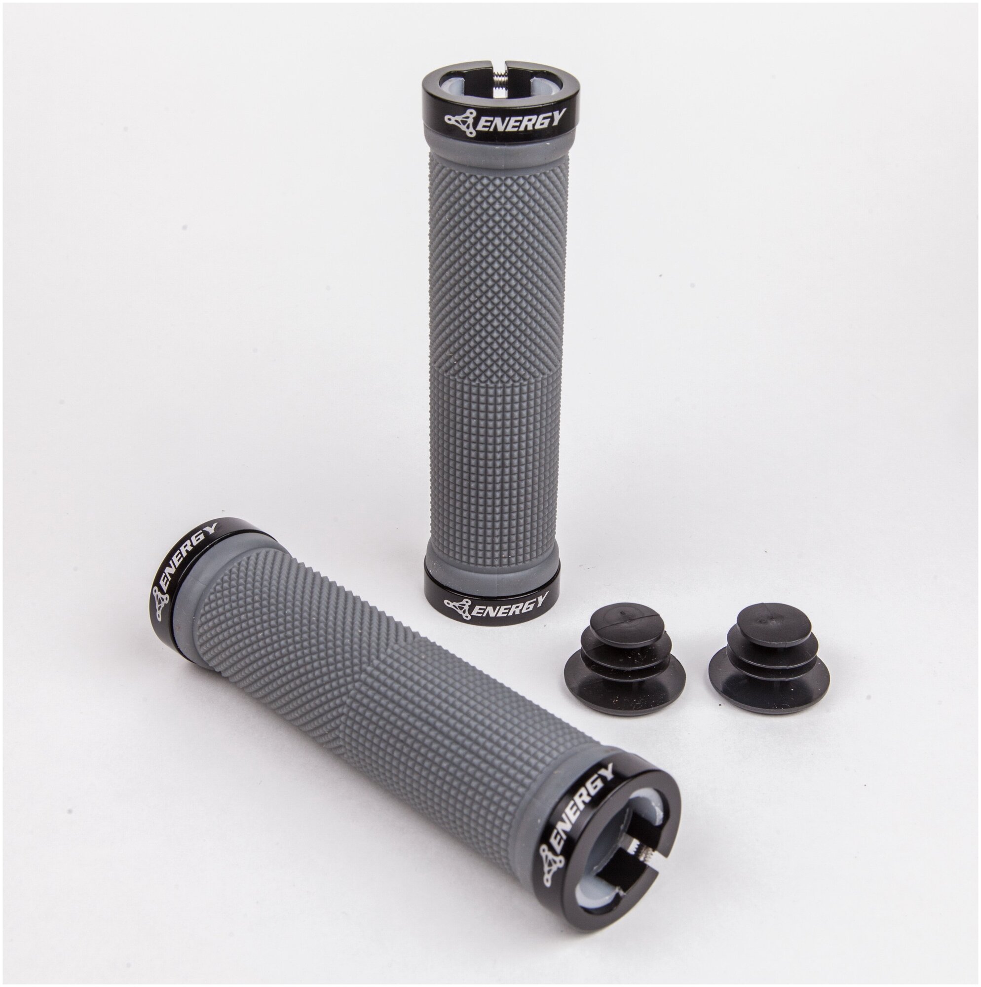 фото Грипсы Energy Ride, 130 мм, розовые с чёрными кольцами