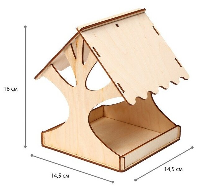 Кормушка для птиц "Дерево", 18x16x15 см, Greengo - фотография № 2