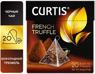 Чай Curtis "French Truffle", черный с добавками, 20 пирамидок