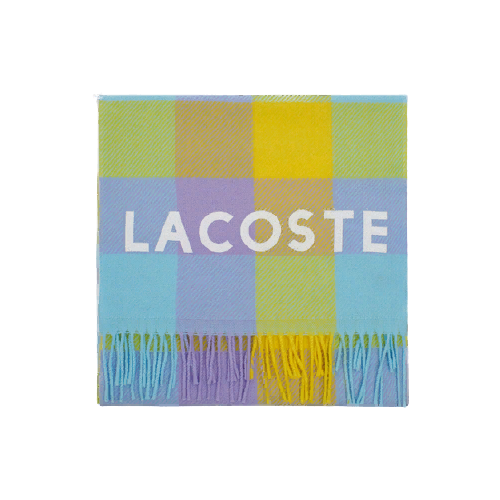 фото Шарф lacoste live colored check wool комбинированный , размер one size