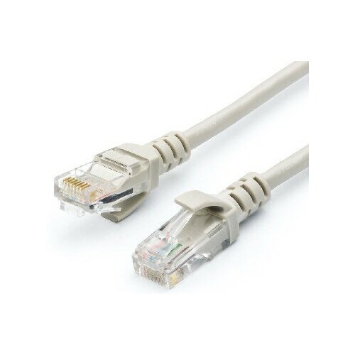 Патч-корд ATCOM AT9061 UTP, RJ45, Cat.5e, 0,3м, серый