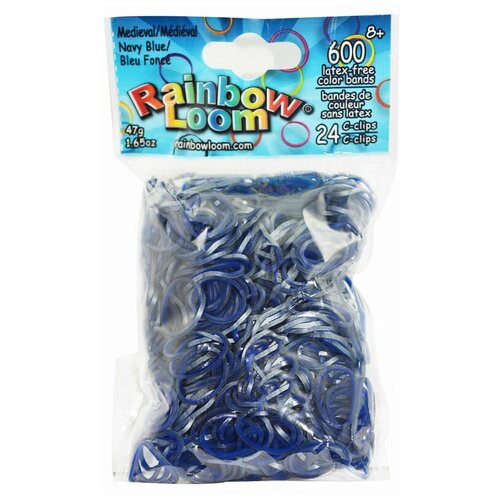 Резинки для плетения браслетов Rainbow Loom Темно-синие, Средневековье, Medieval Navy Blue (B0112) резинки для плетения rainbow loom средневековье зеленые