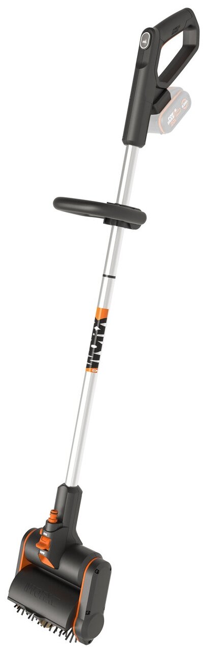 Щетка для чистки дорожек WORX WG441E, 20В, 4Ач х1, ЗУ, коробка