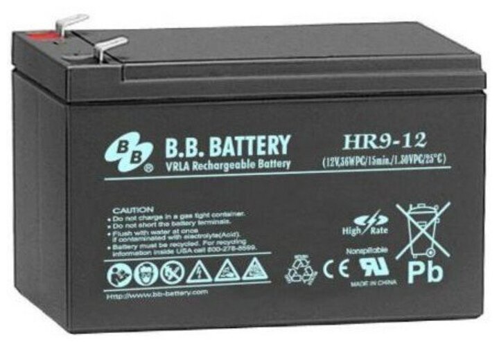 Аккумулятор B. B. Battery HR9-12 (12V 9000mAh)