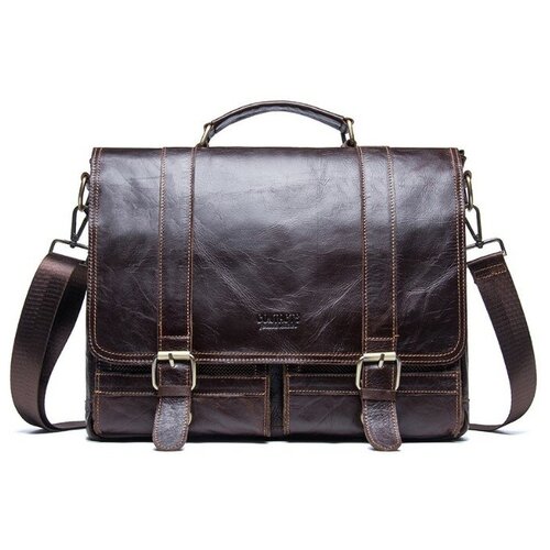 Мужская сумка портфель -A229/2 Без бренда коричневый  