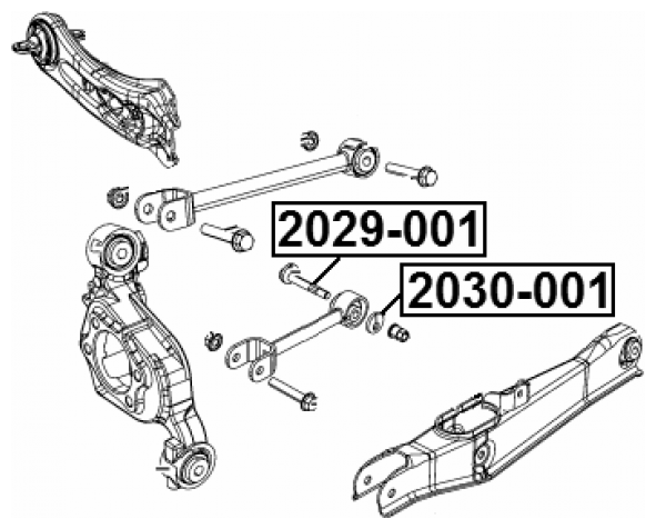 Болт С Втулкой Эксцентрик Chrysler Sebring Ii, Jeep Grand Cherokee Iii/Iv 2029-001 Febest арт. 2029-001 - фотография № 2