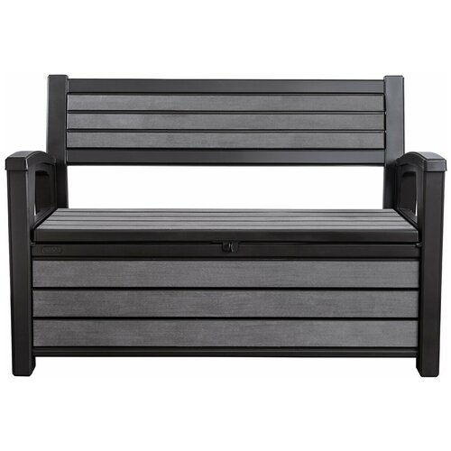 фото Скамья - сундук "hudson storage bench" 227л (графит) keter