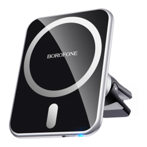 фото Магнитный автомобильный держатель для iphone 12 borofone bh43 черный