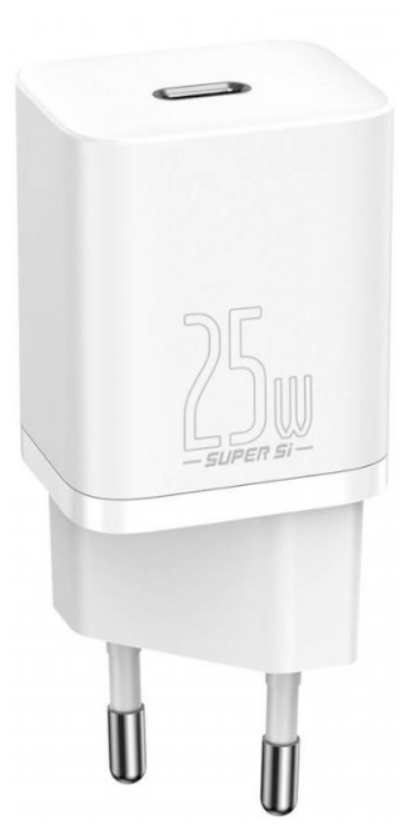 Сетевое зарядное устройство Baseus CCSP020102 Super Si Quick Charger 1C 25W EU White