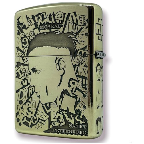 Зажигалка бензиновая Zippo Armor с гравировкой Rammstein