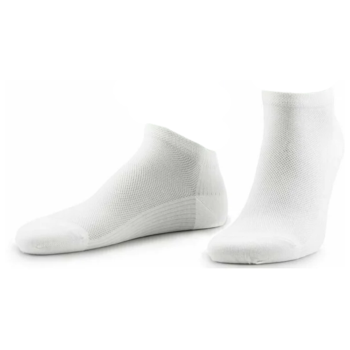 Короткие мужские Grinston носки в сеточку из микромодала, Белый, 25 (размер обуви 39-41)