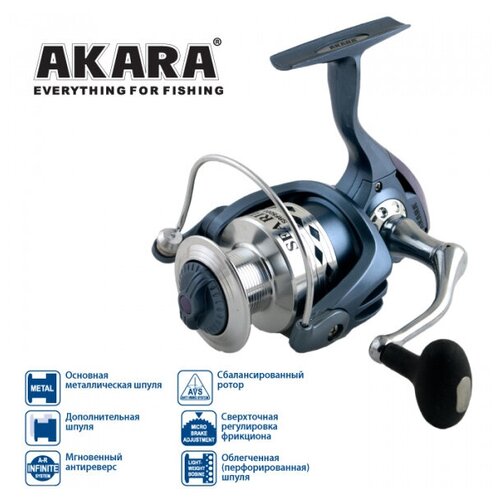 AKARA Катушка Akara Sea Rider SRF5000 4+1bb з/ш катушка akara optima 500 4 1bb з ш