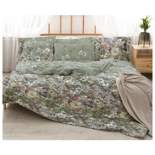 фото Постельное бельё «экодом» евро. перкаль, рис. 20064\1 шуйские ситцы