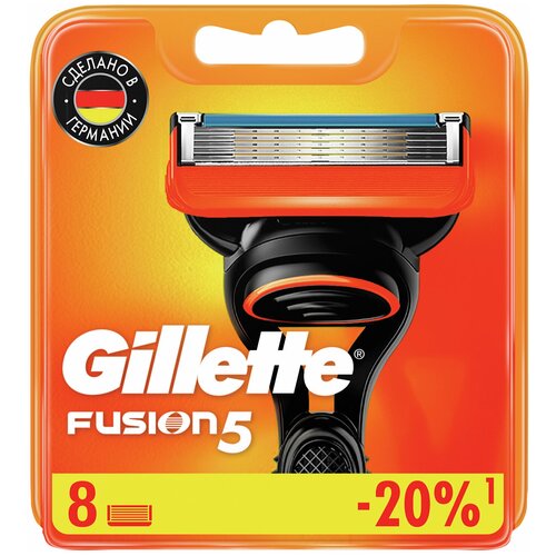 Сменные кассеты для бритья 8 шт, GILLETTE (Жиллет) 