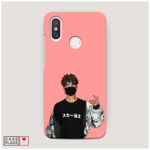 фото Чехол пластиковый xiaomi mi 8 в маске 2 case place