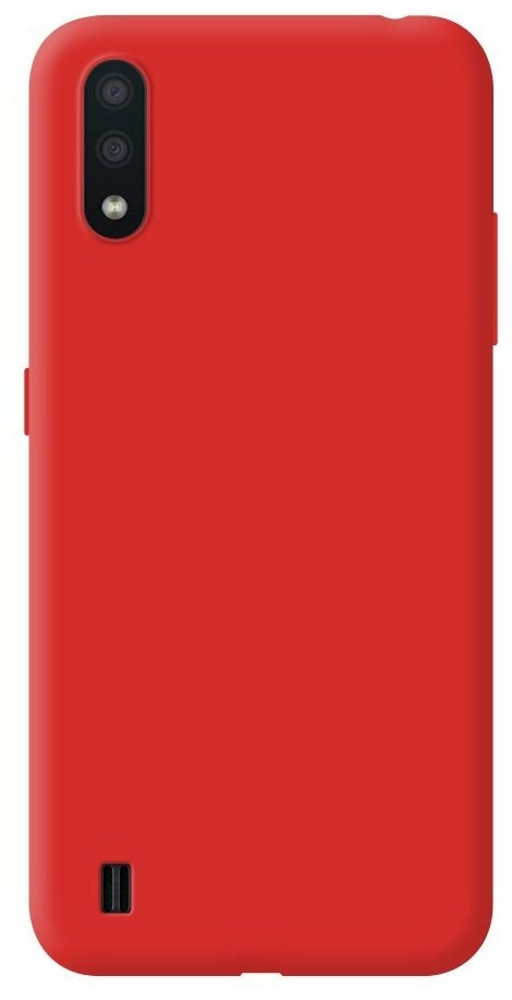 Накладка силикон Deppa Gel Color Case для Samsung Galaxy A01 A015 Red арт.87448