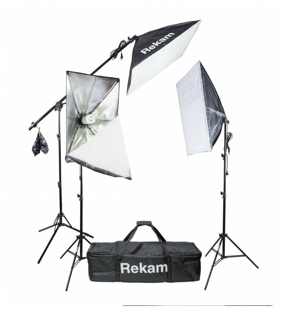 Rekam CL-555-FL3-SB Boom Kit Комплект флуоресцентных осветителей с софтбоксами